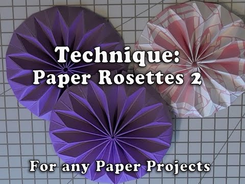 164.Technique: Anna Griffin Paper Shaped Rosettes Paper Tricks Kit1