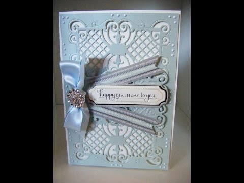 165. Cardmaking Project: Anna Griffin Double Ornate Fretwork Card