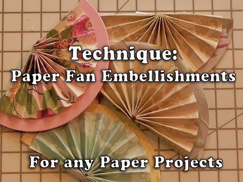 166.Technique: How to make Anna Griffin Paper Tricks2 Fans