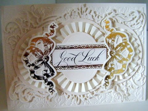 185.Cardmaking Project: Anna Griffin Ivory Ornate Frame Card