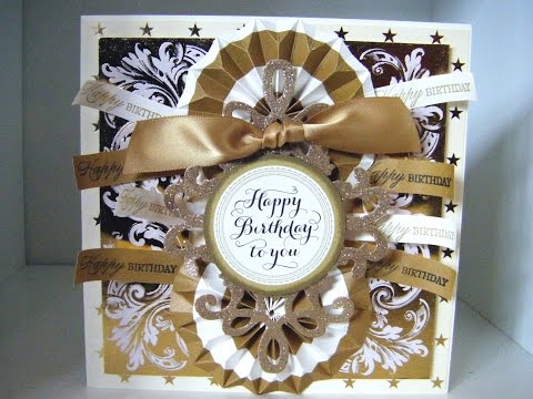 187. Cardmaking Project: Anna Griffin Ornate Gold Luxury Card