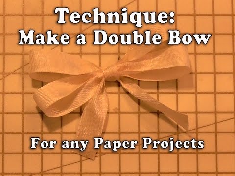 198. How to make a fancy Ribbon Double Bow for your crafts