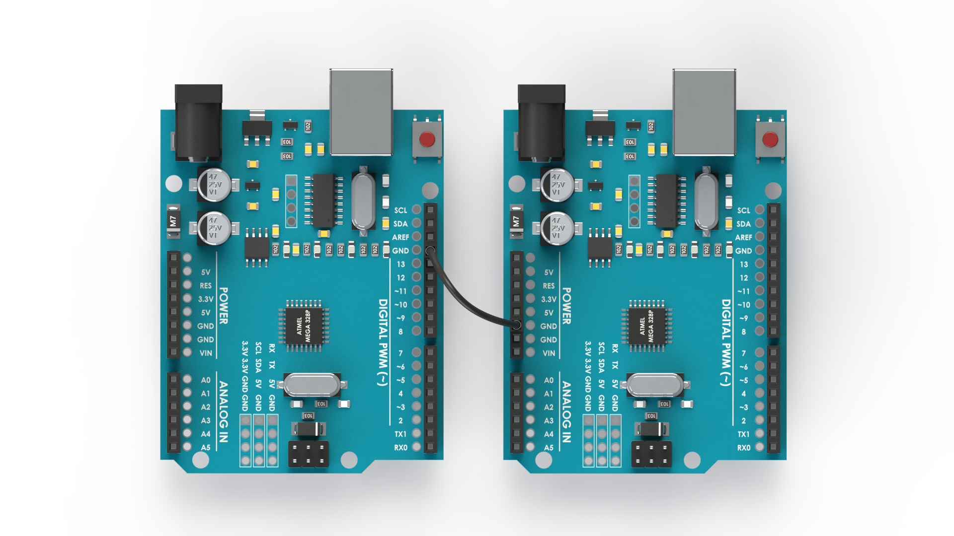 1_I2C Wiring of Two Arduinos.png