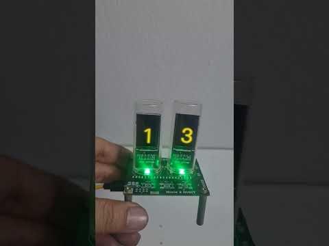 2 DIGIT Nixie clock Update PCB2 #shorts#short#viral#tiktok#shortvideo#tiktok#video#trending