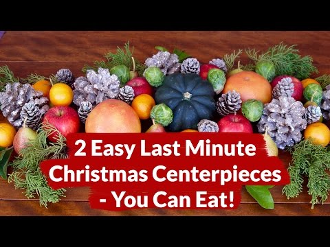 2 Easy Last Minute Christmas Centerpiece DIYs - You Can Eat!