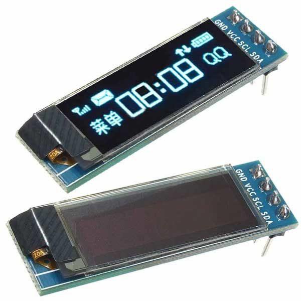 2 Leds (1 green &amp; 1 red) * 1 Oled Display 128 X 32 Serial i2c Arduino 0,91 .jpg