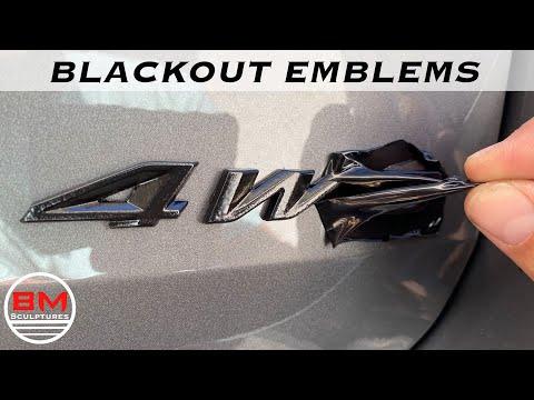 2 Ways to Blackout Car Emblems / Logo Cheaply and Easily