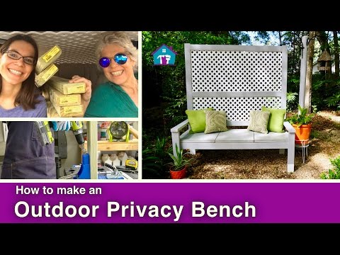 2-in-1 Outdoor Bench + Privacy Screen