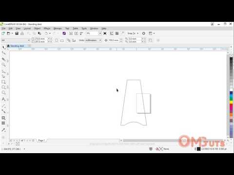 2.1 Creating standing desk course - Main part in CorelDraw x8