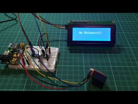 20 by 4 LCD Display. I2C 4bit Interface.