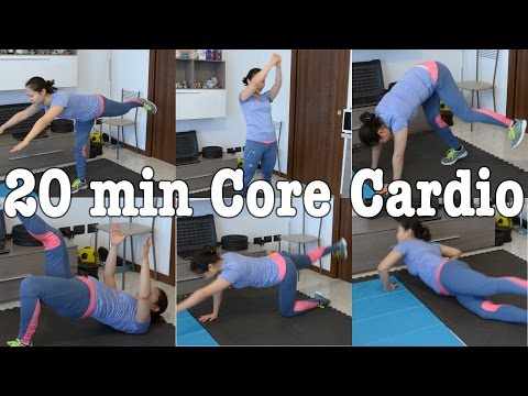 20 min Intense Core Cardio Interval Training (No Equipment Needed)