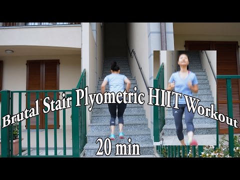 20 min Stair Plyometric HIIT Workout