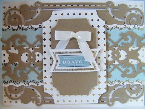 200.Cardmaking Project: Anna Griffin Muted Tone Bravo Card