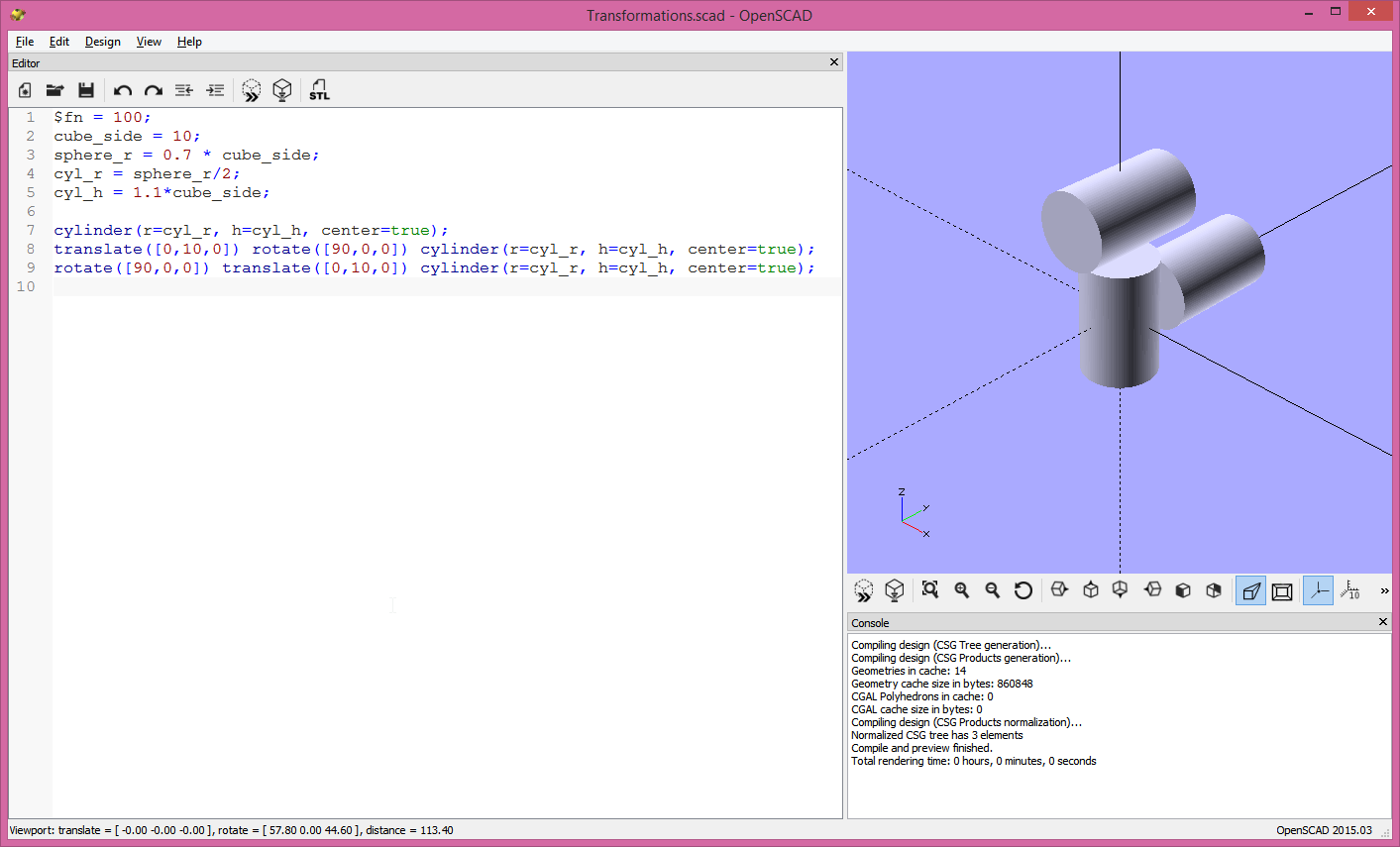 2015-07-01 22_16_55-Transformations.scad - OpenSCAD.png