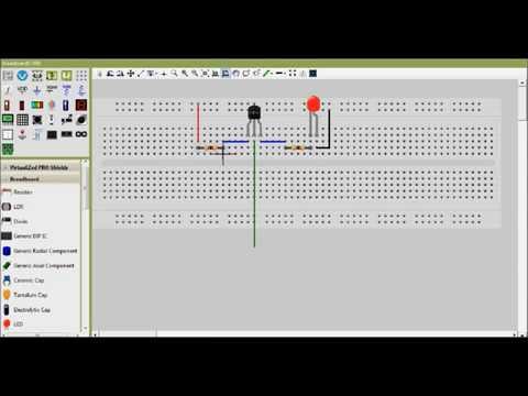 2N3904 Transistor Switch Virtual Breadboard