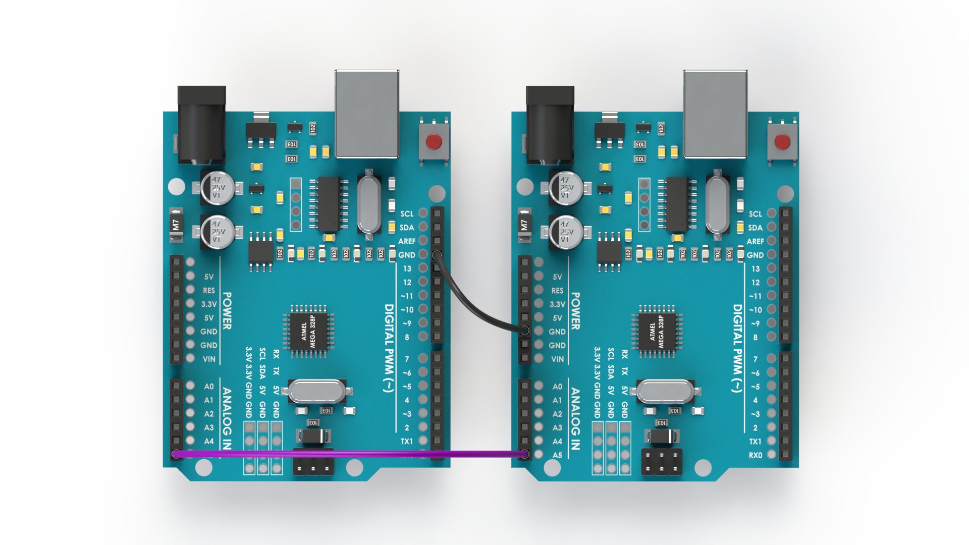 2_I2C Wiring of Two Arduinos.png