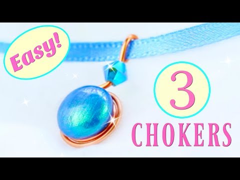 3 DIY Chokers | NO Tools!! | Easy chokers | no special tools