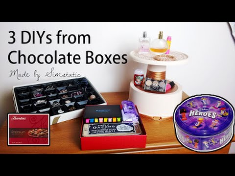 3 DIYs from Christmas Chocolate Boxes | Cut and Make #2 | Made by Simstatic