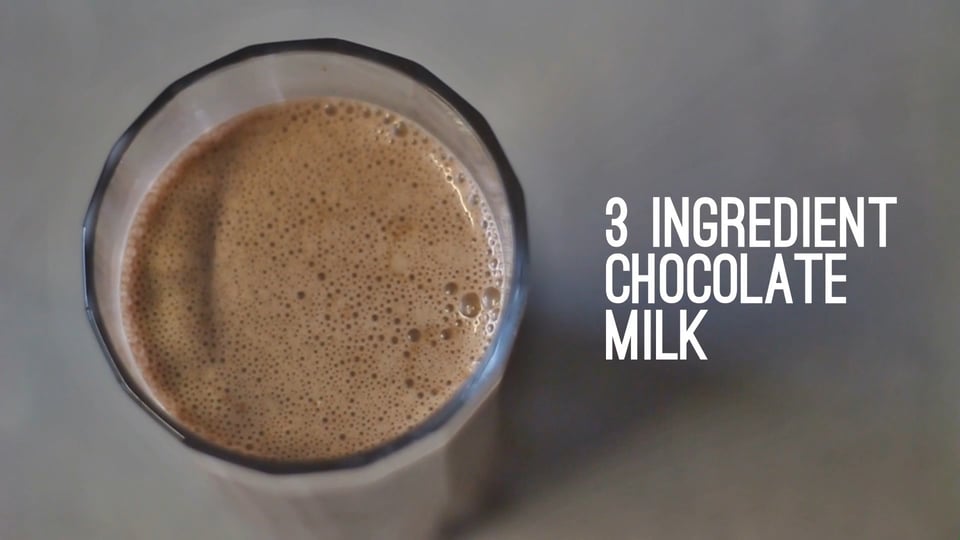 3 Ingredient Chocolate Milk