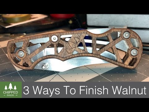 3 Ways To Finish Walnut Knife Handles || How To