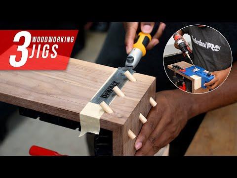 3 woodworking joinery jigs