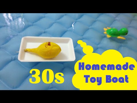 30s Homemade toy boat!