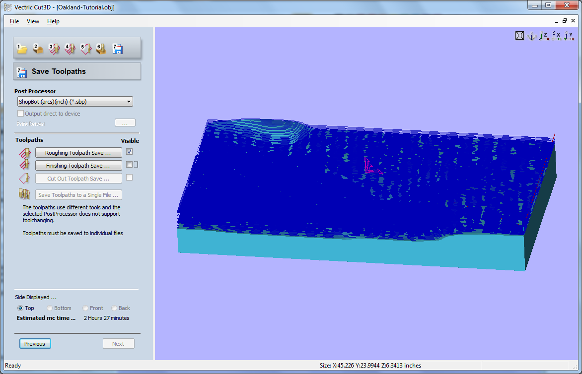 36_3D Carve Save Roughing Toolpath Visable.png