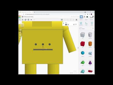 3D INSTRUCTABLE ROBOT IN TINKERCAD