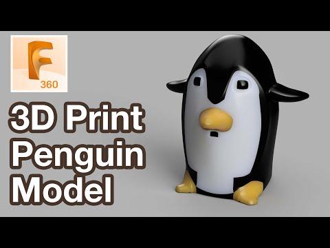 3D Modeling a Penguin in Fusion 360: Full Tutorial for Beginners