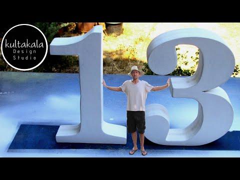 3D Numbers From MDF &ndash; using basic tools | Bar Mitzvah Decoration Order