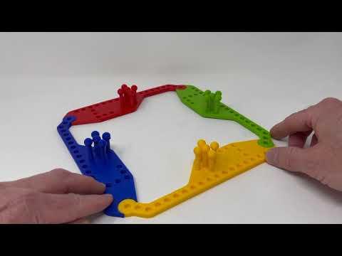 3D Printed &quot;Pegs And Jokers&quot; Game.