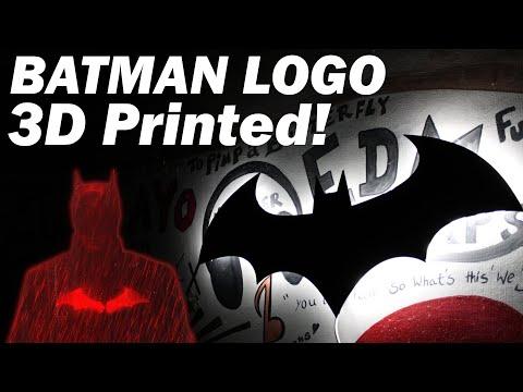 3D Printed Batman Logo Light