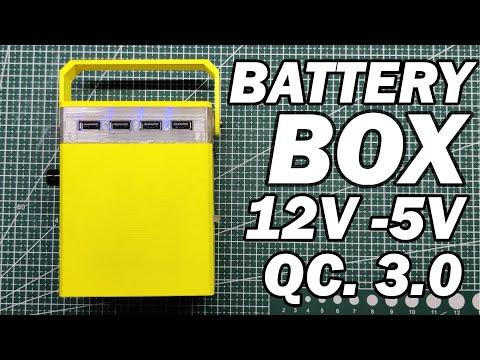 3D Printed Battery Box 12V 2.9Ah