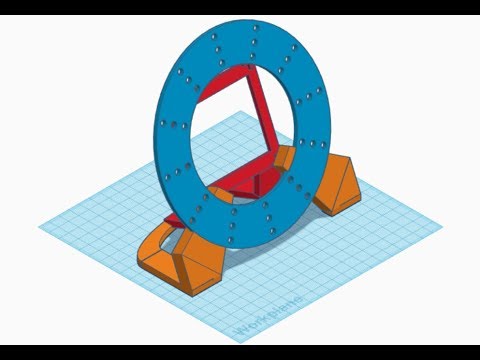 3D Printed Flashing LED Dial Clock - TinkerCAD Modelling