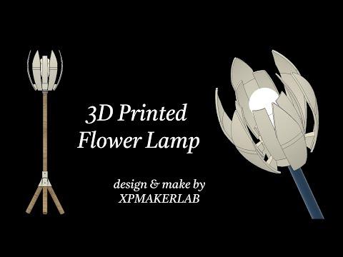 3D Printed Flower shape Lamp | Fusion 360 | 3dprinted lamp