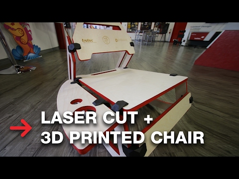 3D Printed Furniture | DIY Laser Cut Wood Chair | Woodworking