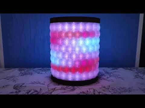 3D Printed Hexagonal Cells LED Lamp