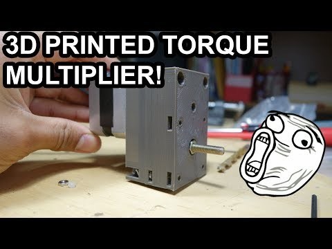 3D Printed Part Multiplies Stepper Motor Torque by 16!