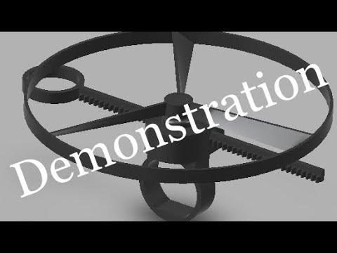 3D Printed Pull Copter Demonstration