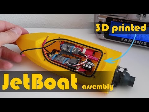 3D Printed RC JET Boat with JET Drive - Assembly