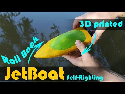 3D Printed RC JET Boat with JET Drive - Self-Righting