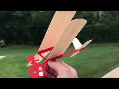 3D Printed Red Baron II: Hand Launched Biplane Glider