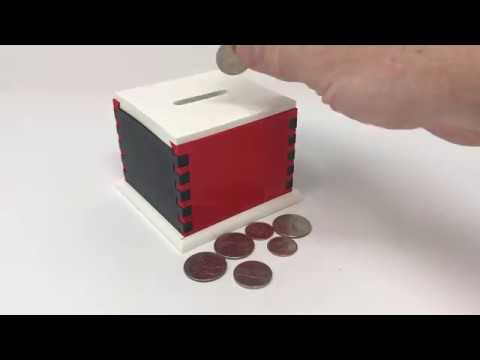 3D Printed Simple Secret Box II: Coin Bank