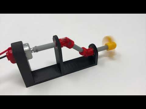 3D Printed Universal Joint High Speed Test