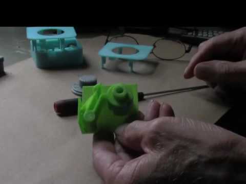 3D Printed combination -  lock how it works