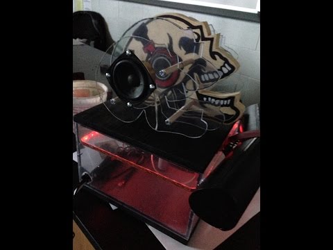 3D Skull Surround Sound System (Test 2 - with L.E.D.s)