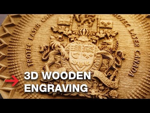 3D Wooden Engraving | Laser Engrave 3D Coat of Arms