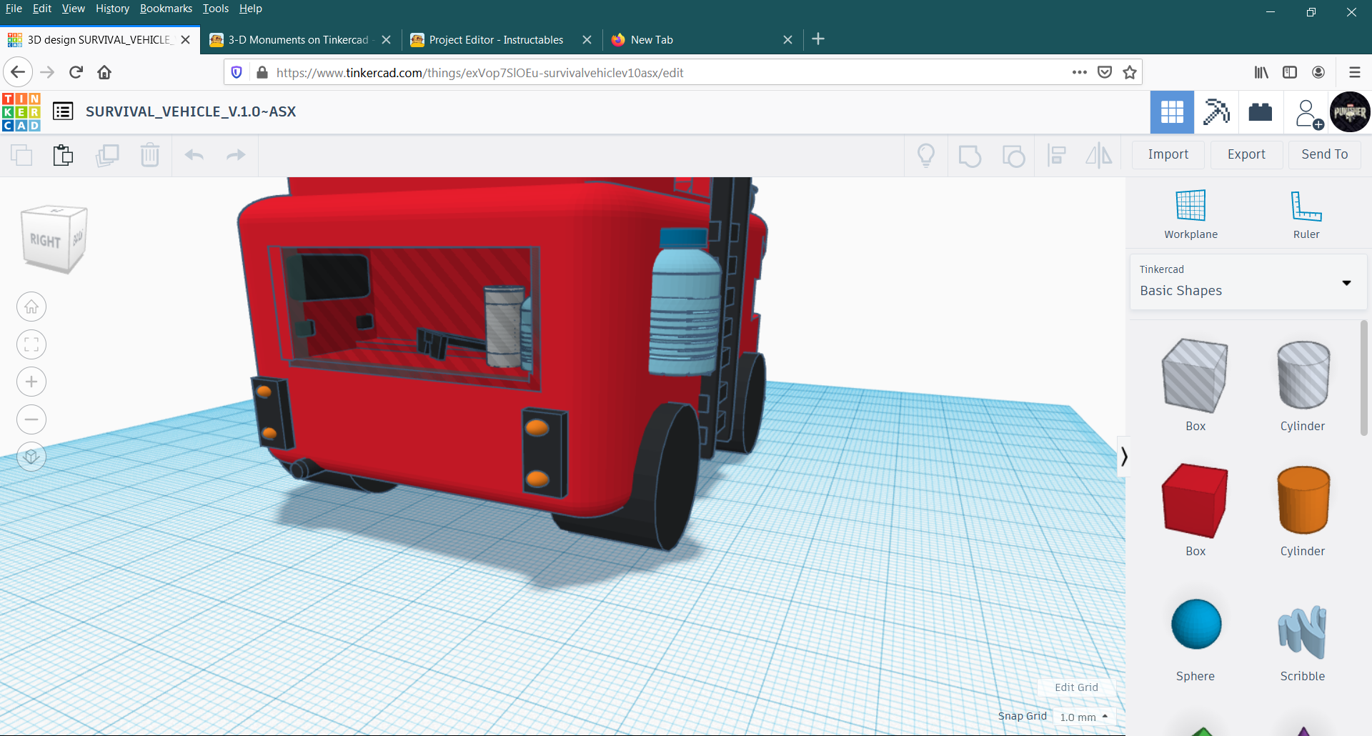 3D design CORONA_SURVIVAL_VEHICLE_SHOWROOM _ Tinkercad - Mozilla Firefox 14-05-2020 06_24_36 PM.png