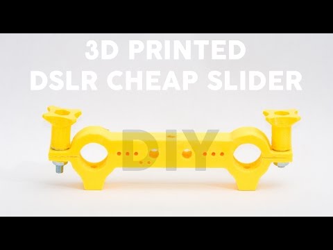 3D printed DSLR slider - Cheaper than 20$