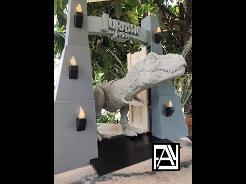 3D printed Jurassic Park Gate